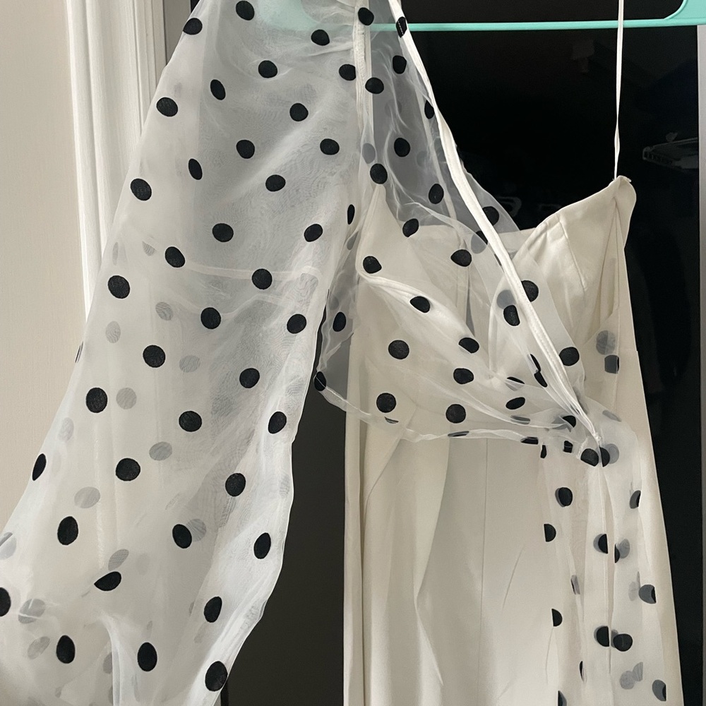Nasty Gal Polka Dot Sleeve jumpsuit